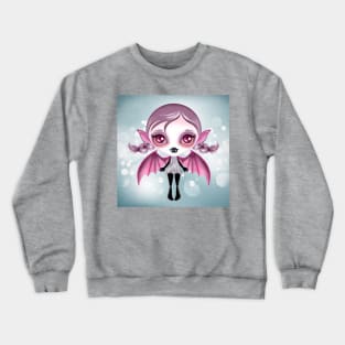 Pink Bat Girl Crewneck Sweatshirt